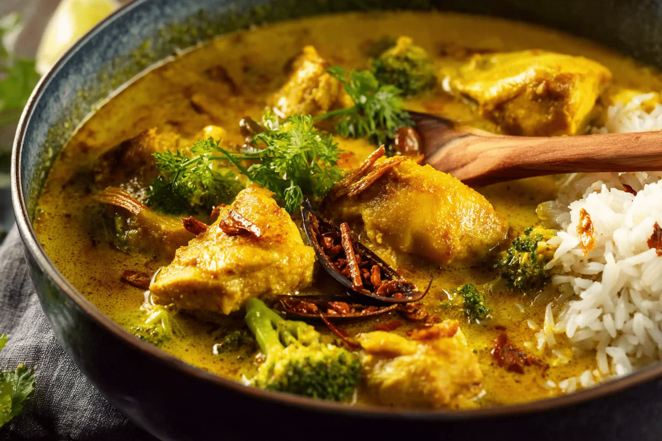 Golden Turmeric Chicken Coconut Curry: Creamy & Flavorful Escape
